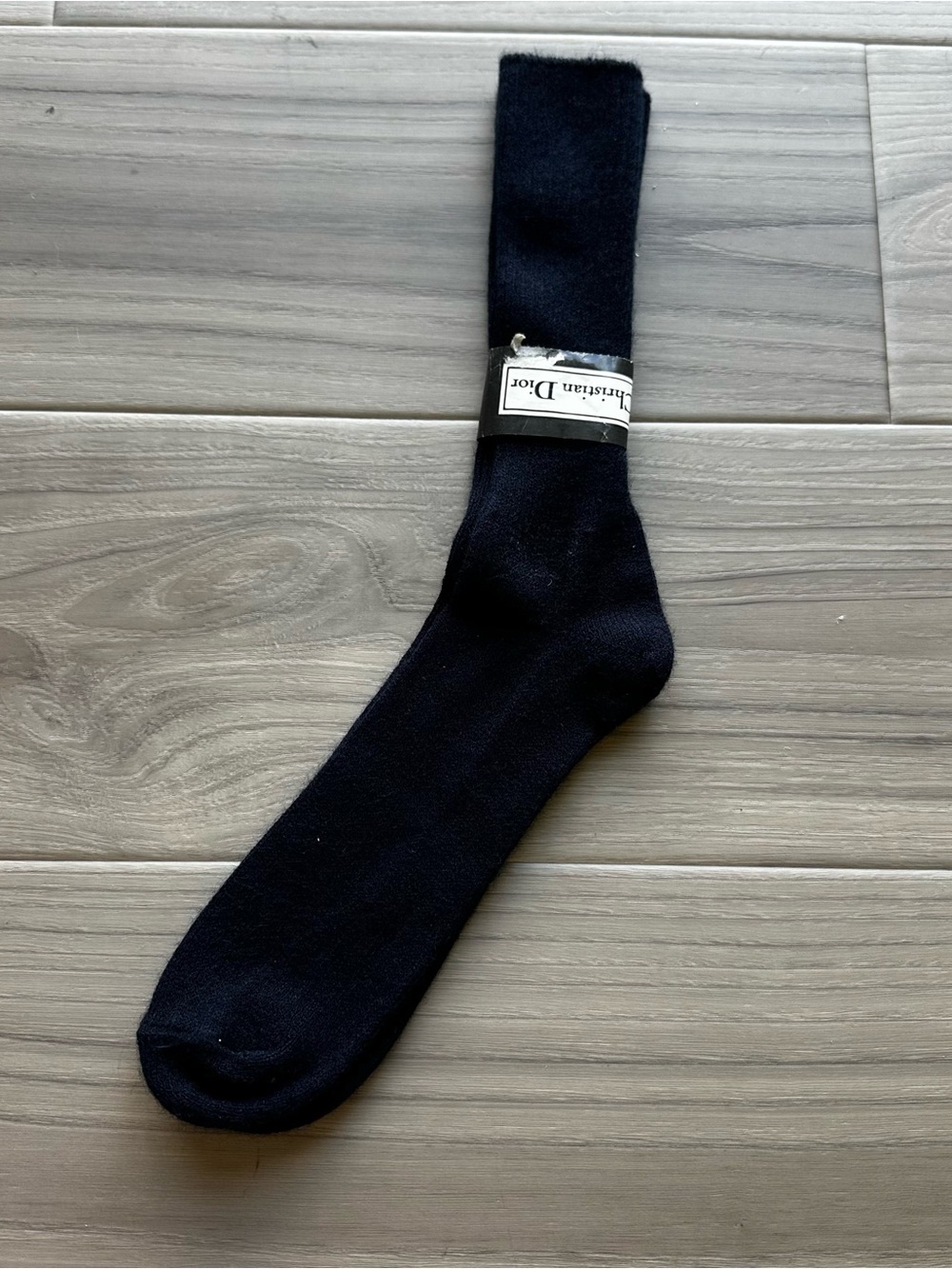Vintage Christian Dior Navy Blue Socks